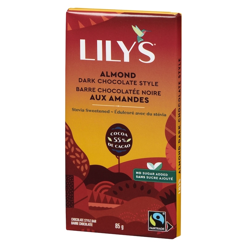 Chocolate Style Bar Almond Dark Chocolate Style