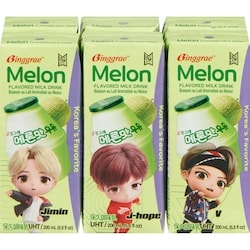 Binggrae Tinytan Melon Flavored Milk Drink 6x200.0 ml, $0.75/100ml