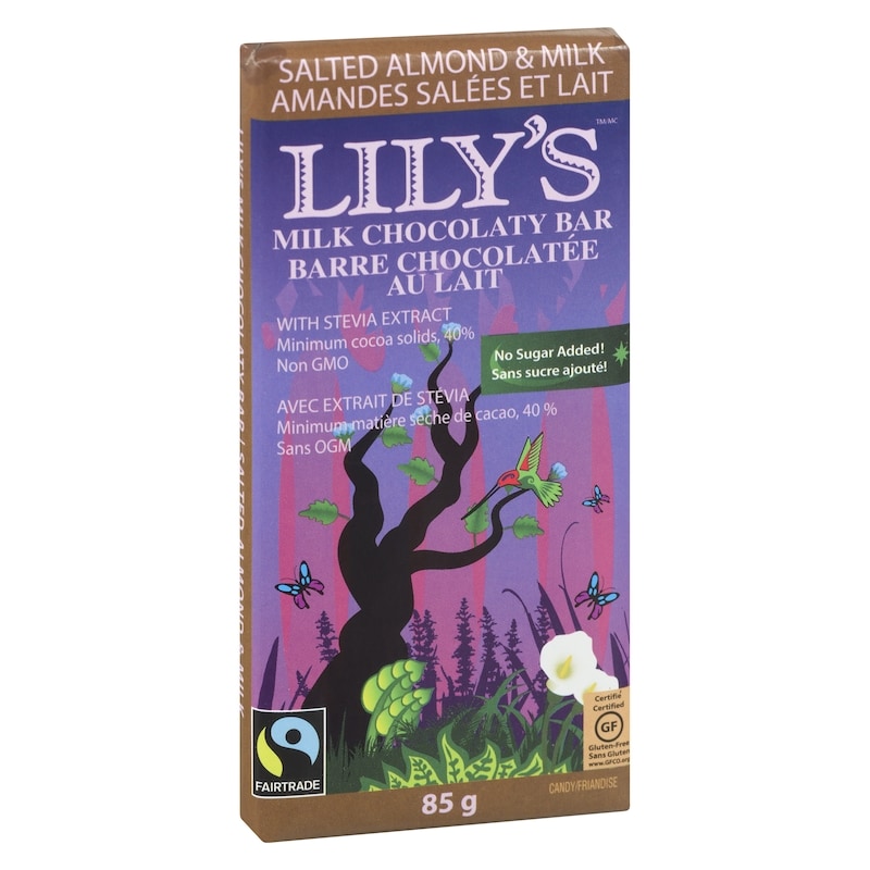 Chocolate Style Bar Salted Almond Milk Chocolate Style