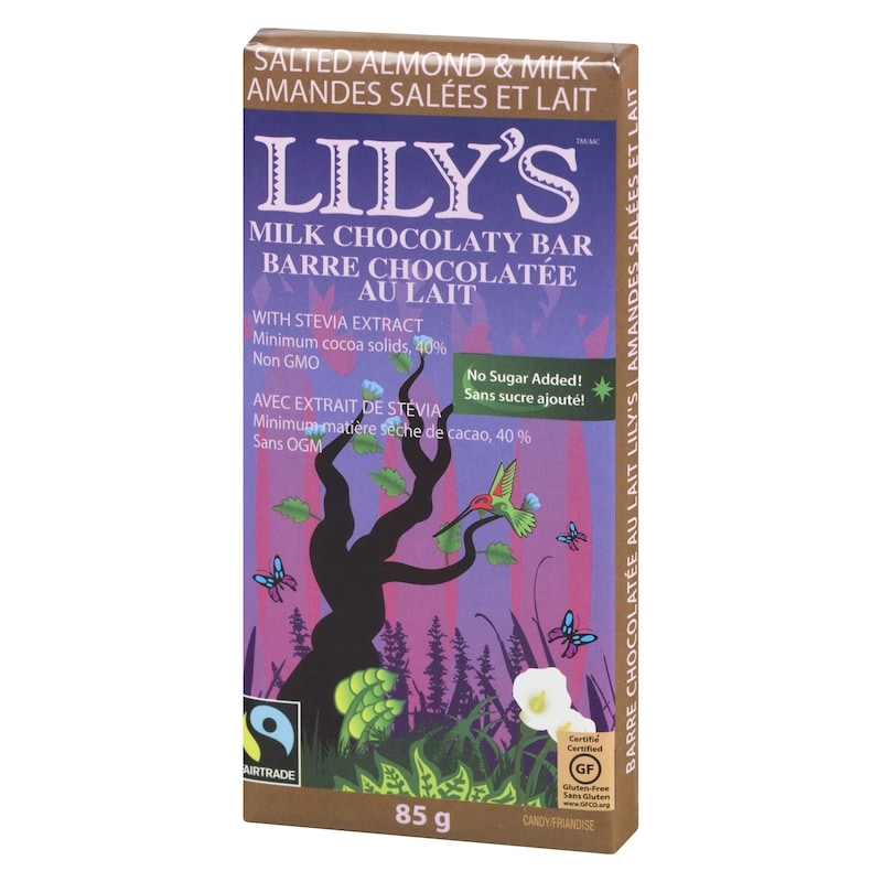 Chocolate Style Bar Salted Almond Milk Chocolate Style