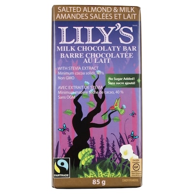 Chocolate Style Bar Salted Almond Milk Chocolate Style