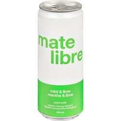 Mate Libre Yerba Mate Organic Energy Infusion Mint & Lime 330 ml, $1.21/100ml