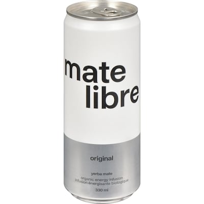 Mate Libre Yerba mate infusion énergisante biologique original 330 ml, 1,36 $/100ml