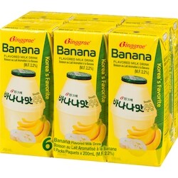 Binggrae Tinytan Banana Flavored Milk Drink - 6x200.0 ml | Zehrs