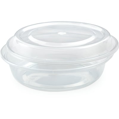 null Clear Base Round Takeout Container w/ Lid 425ml 50/Pack 50 ea, $0.28/1ea