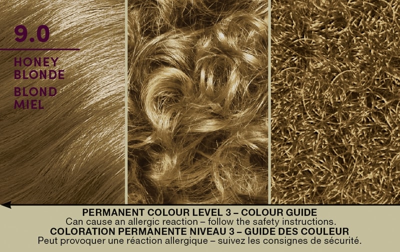 Keratin Blonde Permanent Hair Color Cream, 9.0 Honey Blonde