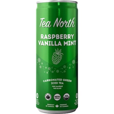 Tea North Carbonated Green Iced Tea Raspberry Vanilla Mint 355 ml, $1.12/100ml