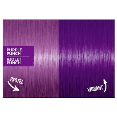 Color Remix, coloration capillaire semi-permanente personnalisable, violet punch, 1 application