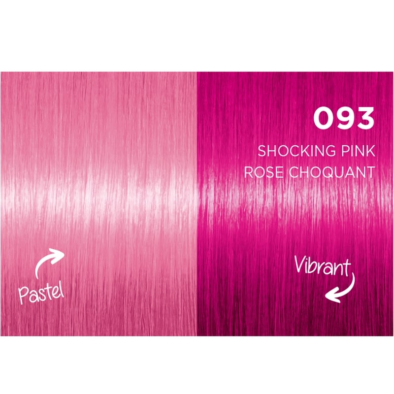Color Remix, Customizable Semi-Permanent Hair Colour, Shocking Pink, 1 Application
