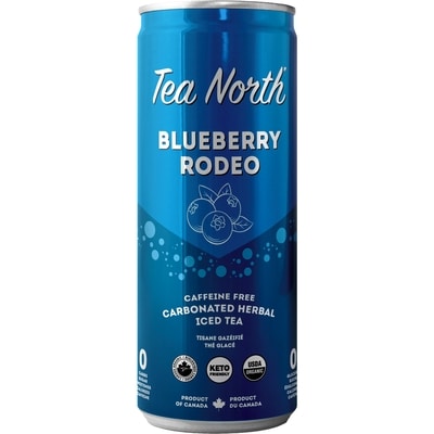 Tea North Tisane gazéifié thé glacé blueberry rodeo 355 ml, 1,12 $/100ml