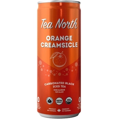 Tea North Carbonated Black Iced Tea Orange Creamsicle 355 ml, $1.12/100ml