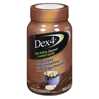 Dex4 Fast Acting Glucose Chocolate Marshmallow 50 ea, $0.28/1ea