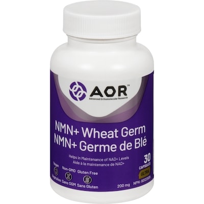 AOR Nmn+ Wheat Germ 200 Mg 30 ea, $2.00/1ea