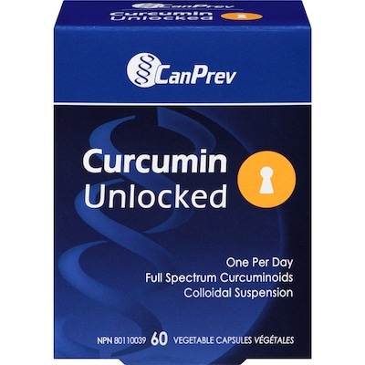 CanPrev Curcumin Unlocked 60 ea, $0.67/1ea