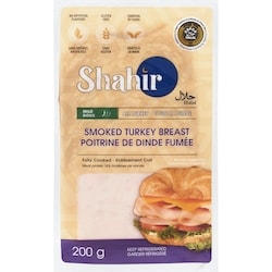Shahir Halal Poitrine de dinde fumée doux 200 g, 3,75 $/100g