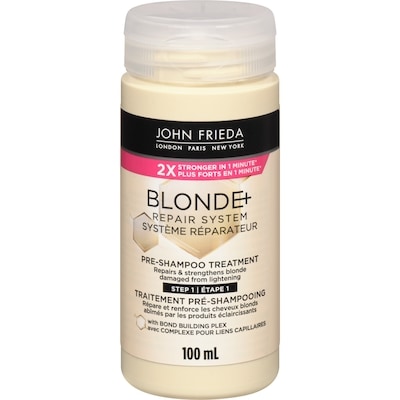 John Frieda Blonde+ Repair System, Pre-Shampoo Treatment, for Damaged, Blonde Hair | STEP 1 100 ml, $12.49/100ml