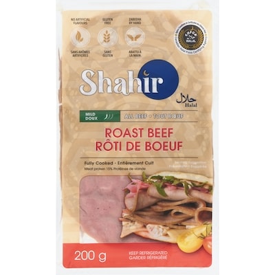 Shahir Halal Rôti de boeuf doux 200 g, 4,00 $/100g
