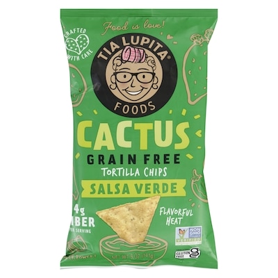 La Tapatia Cactus Grain Free Tortilla Chips Salsa Verde 141 g, $3.18/100g