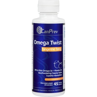 CanPrev Omega Twist Tangerine Tang Liquid 225 ml, $17.77/100ml