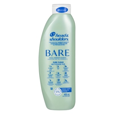 Head & Shoulders Shampooing antipelliculaire BARE Nettoyage pur, antipelliculaire, 400 mL 400 ml, 3,00 $/100ml