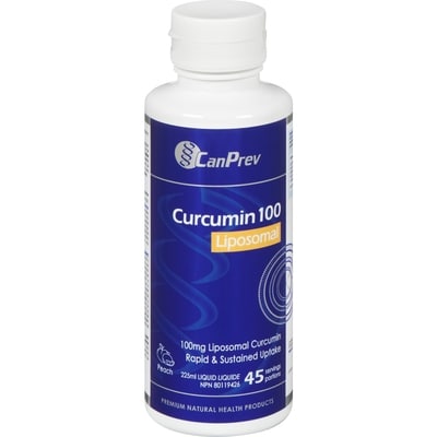 CanPrev Liposomal Curcumin 100 Peach Liquid 225 ml, $16.00/100ml
