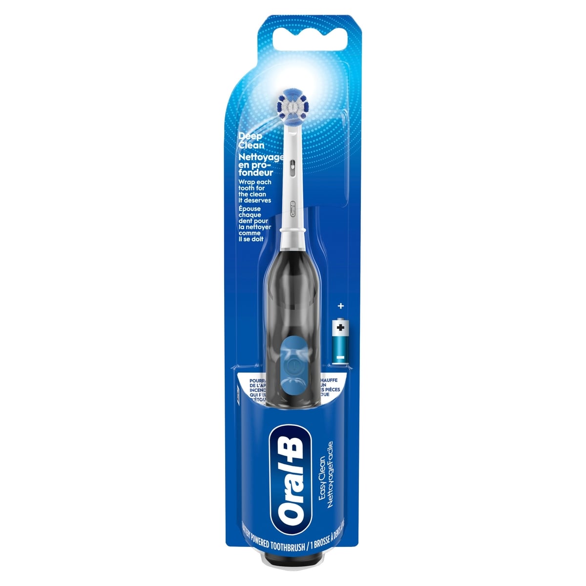 Oral B Oral-B Revolution Battery Toothbrush With 1 Brush Head, Black, Batteries Included 1 ea, $16.99/1ea