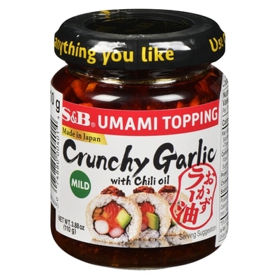 S&B Umami topping ail croquant avec huile de piment 110 g, 7,26 $/100g