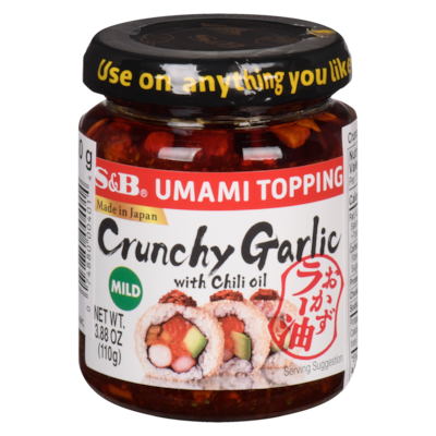 S&B Umami Topping Crunchy Garlic With Chili Oil Mild 110 g, $7.26/100g