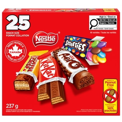Nestlé KITKAT, AERO, SMARTIES, COFFEE CRISP Mini Bars & Candies 237 g, $4.22/100g