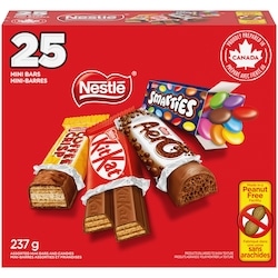 Nestlé Kitkat, aero, smarties, coffee crisp 237 g, 3,79 $/100g