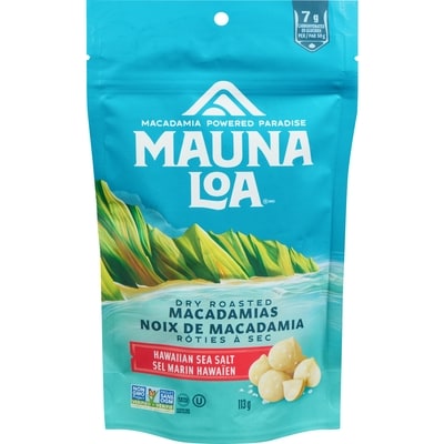Mauna Loa Noix de macadamia rôties à sec sel marin hawaïen 113 g, 11,05 $/100g