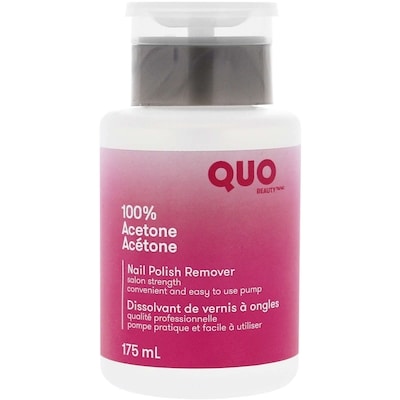 Quo Beauty Nail Polish Remover Pump 100% Acetone 175 ml, $2.29/100ml