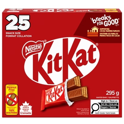 Nestlé Kitkat Mini-friandises Halloween sans arachides, emballées 295 g, 3,39 $/100g