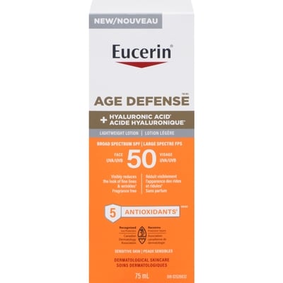Eucerin Age defense lotion légère large spectre fps 50 75 ml, 29,33 $/100ml