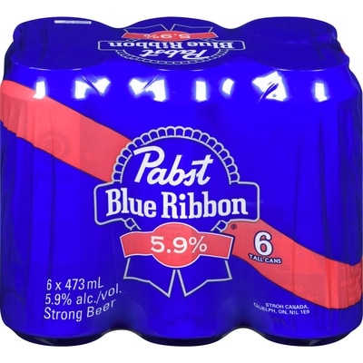Pabst Strong Beer (ID required at pick-up) 6x473.0 ml, $0.49/100ml
