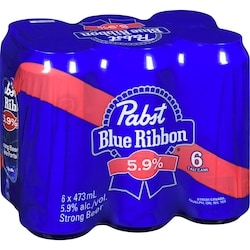 Pabst Strong Lager (ID required at pick-up) - 6x473.0 ml | Real