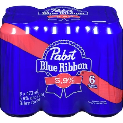 Pabst Bière forte (Pièce d’identité requise au moment du ramassage) 6x473.0 ml, 0,49 $/100ml