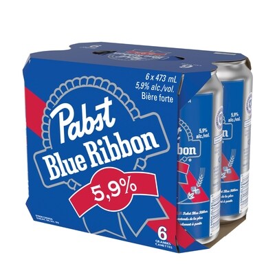 Pabst Bière lager forte (Pièce d’identité requise au moment du ramassage) 6x473.0 ml, 0,49 $/100ml
