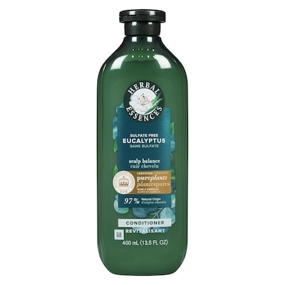 Herbal Essences Eucalyptus Sulfate Free Conditioner, Scalp Balance, with Certified Camellia Oil and Aloe Vera, For All Hair Types, Especially with Dry Scalp 400 ml, $2.40/100ml