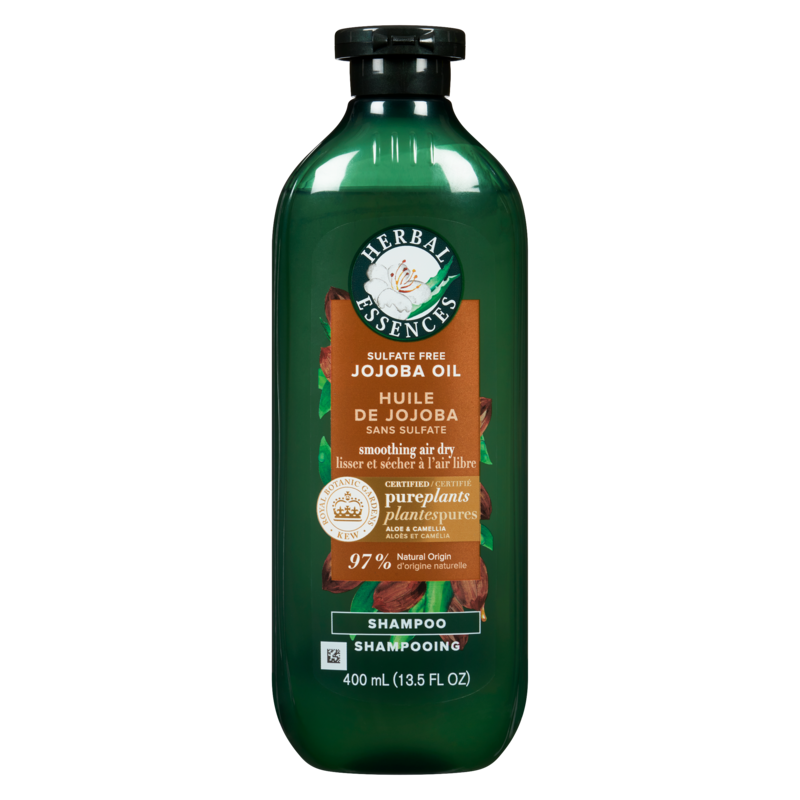 Jojoba Oil Sulfate Free Shampoo, Made for Air Drying, Smoothing,, with Certified Camellia Oil and Aloe Vera, For All Hair Types, Especially Frizzy Hair