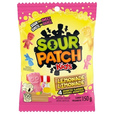 Maynards Sour Patch Kids, Lemonade Flavour Candy, Sour then Sweet 150 g, $2.66/100g