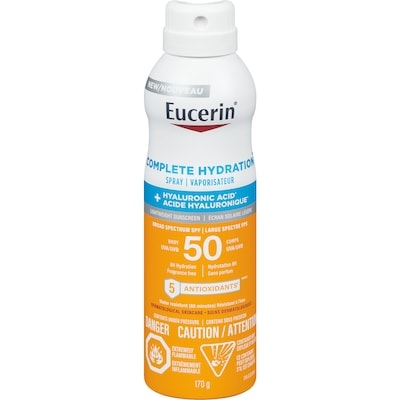 Eucerin Complete Hydration Sun Spray SPF 50 170 g, $12.94/100g