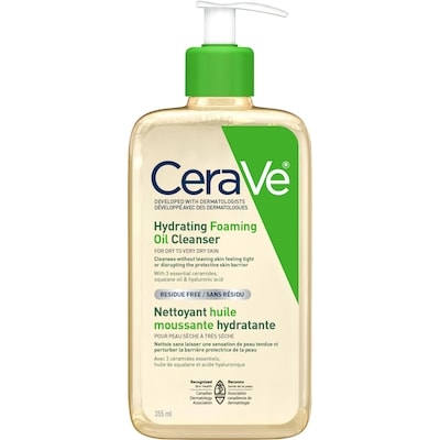 Cerave Hydrating Foaming Oil Cleanser For Dry To Very Dry Skin 355 ml, $6.22/100ml