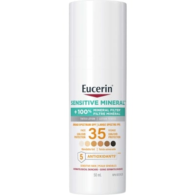 Eucerin Sun Tinted Mineral Face Sunscreen Lotion With Spf 35 50 g, $44.00/100g