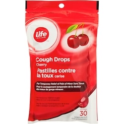 Life Brand Cherry Cough Drops 30 Lozenges 30 ea, $0.09/1ea