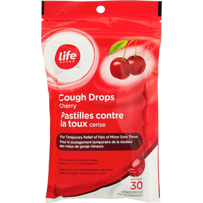 Cherry Cough Drops 30 Lozenges