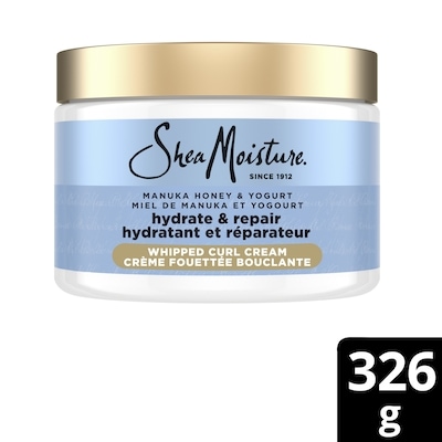 Shea Moisture Crème coiffante fouettée au miel de Manuka et yogourt 326 g, 3,37 $/100g