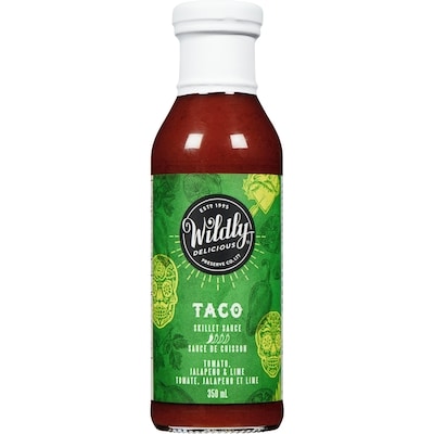 Wildly Delicious Skillet Sauce Taco Tomato, Jalapeno & Lime 350 ml, $2.14/100ml