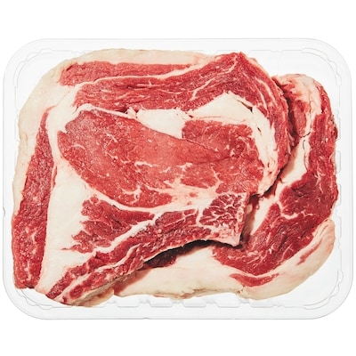 null Cap On Beef Prime Rib Steak, Club Pack $45.17/1kg $20.49/1lb