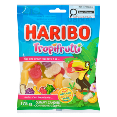 Haribo Gummy Candy, Tropifrutti 175 g, $1.59/100g
